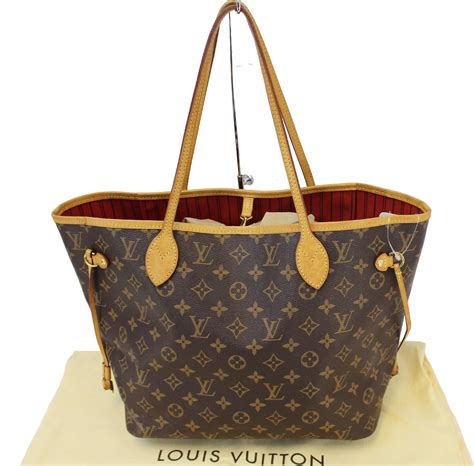 Neverfull MM Monogram Inside Out Stripe Tote .